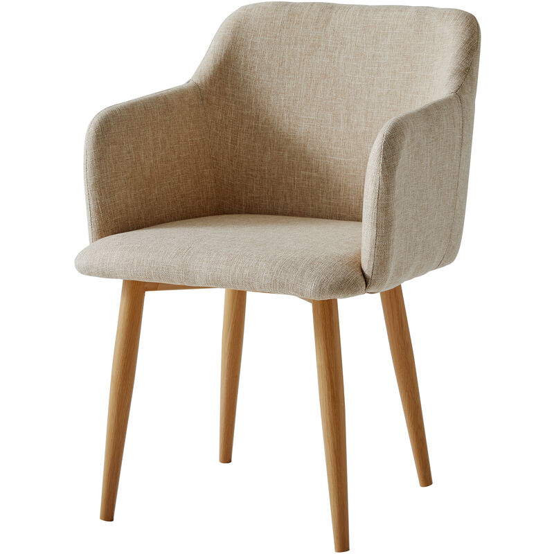 Mof - Classic Fabric Tub Chair Wing Back Armchair Sofa Vanity Bedroom Dressing Chair K5
