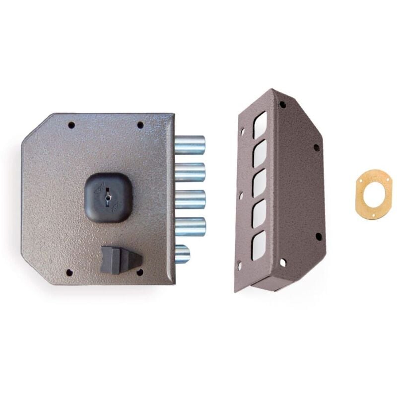 Moia R.632 Serrure Droite Clé Marron