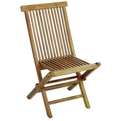 CAESAROO Moia Sedia Salina - Teak Pieghevole - 46x60 cm