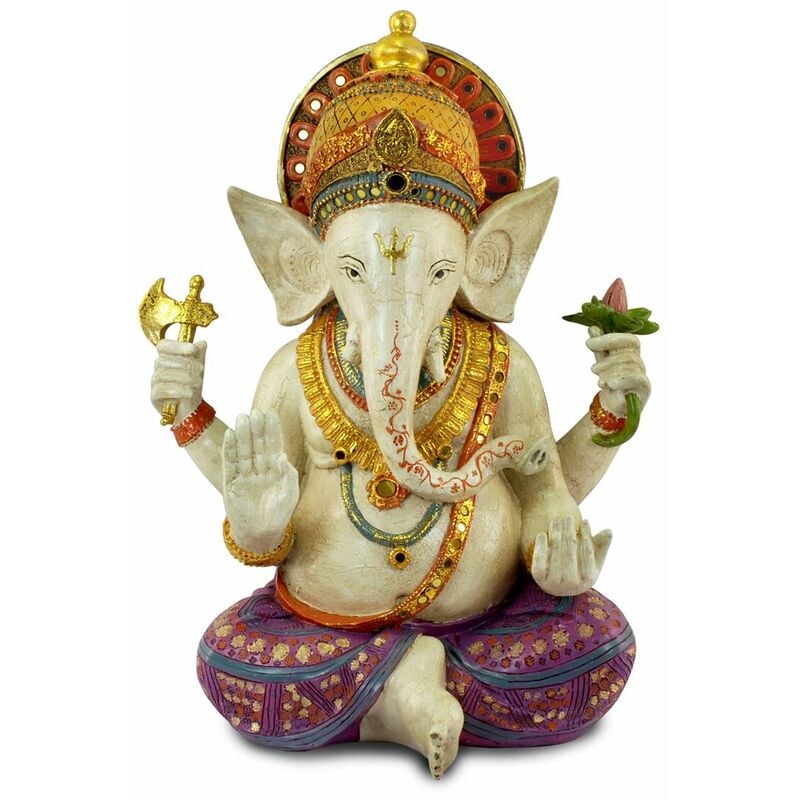 Origen - Signes Grimalt Figure de figurines de Bouddha Figure Ganesh Buddhas Orange 21x29x38cm 77306