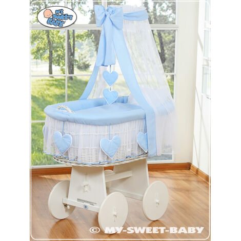 Moisés con dosel - Azul Amelie