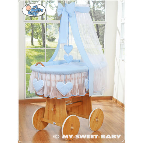 Moisés con dosel - Azul Amelie