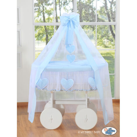 Moisés con dosel Deluxe - Azul Amelie