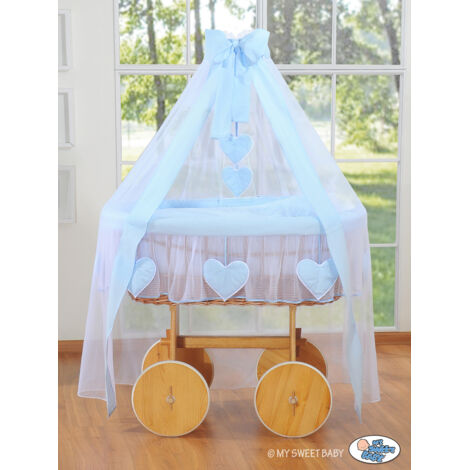 Moisés con dosel Deluxe - Azul Amelie