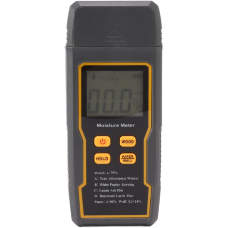 Moisture Detector Multifunctional 4 Modes Digital Moisture Meter with LCD Display for Wood Wall Building Material
