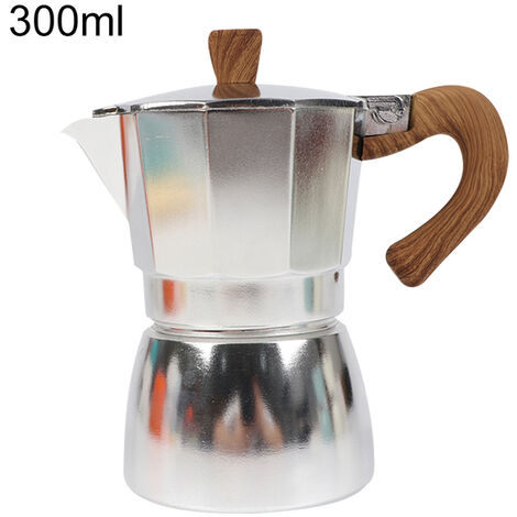 Moka – cafetière classique italienne en aluminium, pour préparer du café, expresso, Barista, 150ml, 300ml,SR1-02,Espagne