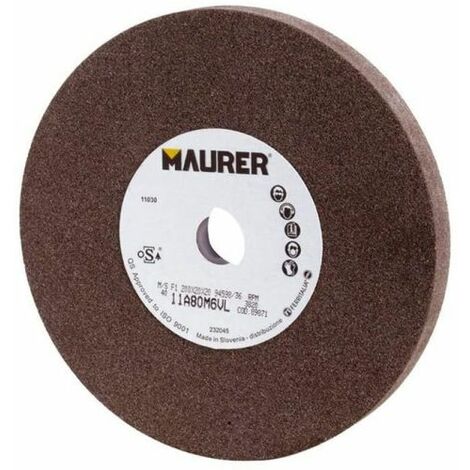 MOLA A SMERIGLIO AL CORINDONE GRIGIO D MM. 125X20X16 GRANA A60 (38060)