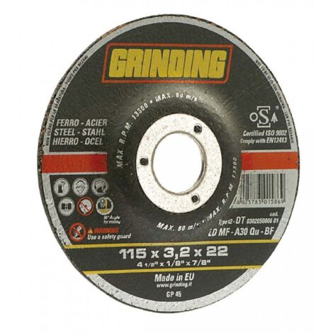 MOLA ABRASIVA PER FERRO ø 125 x 3,2 GRINDING 50 PZ