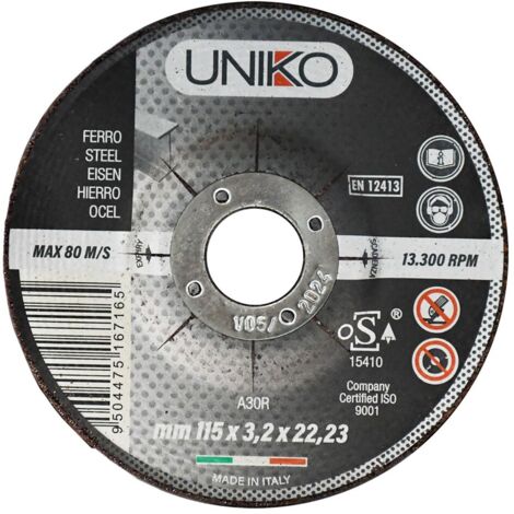 MOLA ABRASIVA PER FERRO ø 230 x 3,2