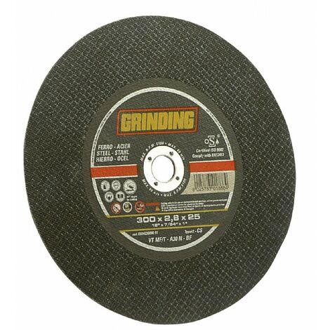 MOLA ABRASIVA PER FERRO ø 350 x 3    - foro mm 25,4 GRINDING 10 PZ