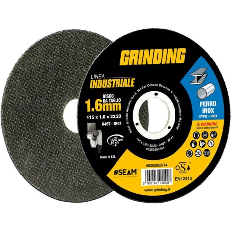 MOLA ABRASIVA PER INOX/FERRO 'GRINDING LINEA INDUSTRIALE' ø 115 x 1,0
