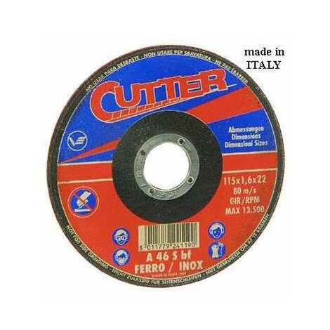 Mola abrasiva Vigor Special per Acciaio 115 x 1,6 x 22