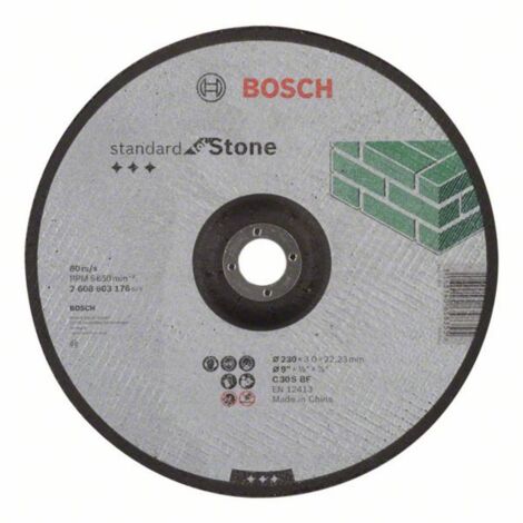 Mola da taglio a centro depresso "Standard for Stone" C 30 S BF Bosch 2608603173