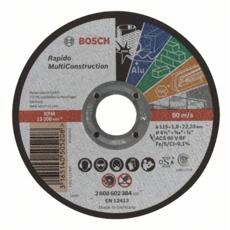 Mola da taglio diritta "Rapido Multi Construction" ACS 60 V BF Bosch