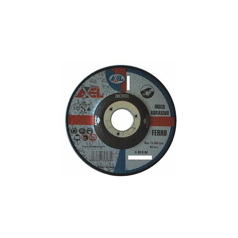 Image of Mola disco abrasiva ferro acciaio smerigliatrice 115x3,2 115 mm Axel