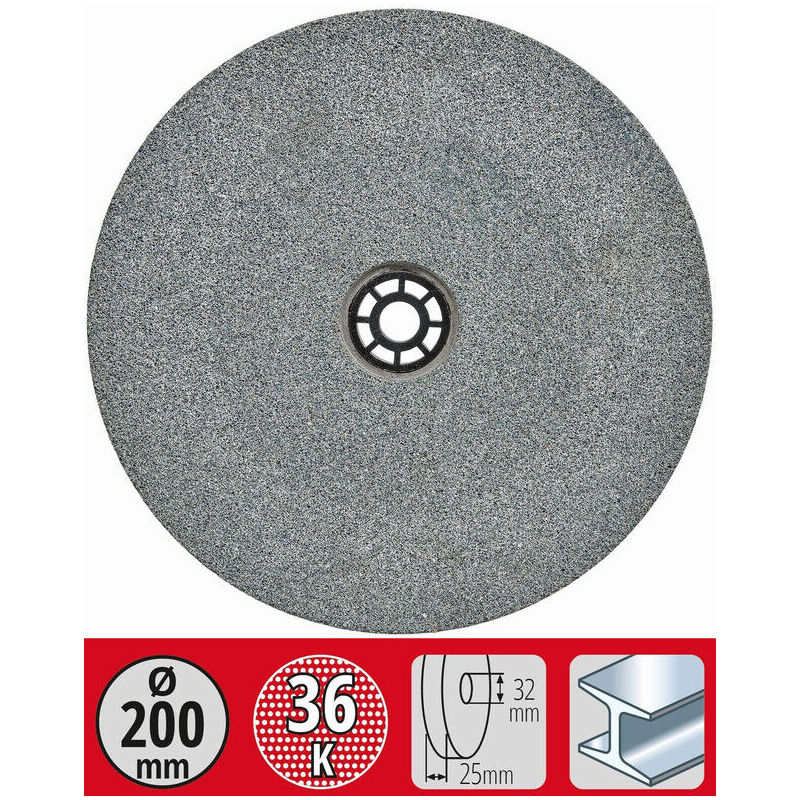 Einhell Grinding Wheel G36 Double Grinder Coarse Accessory 200mm x 32mm x 25mm