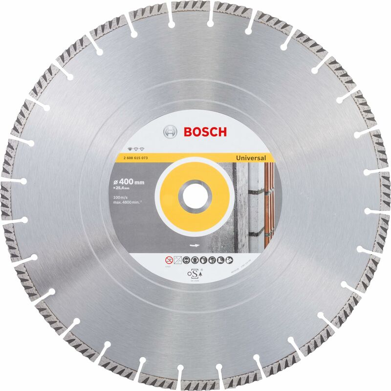 Image of Accessories - Disco da taglio diamantato pezziandard per universale (calcestruzzo e muratura, 400 x 25,40 mm, accessori per sega a benzina) - Bosch
