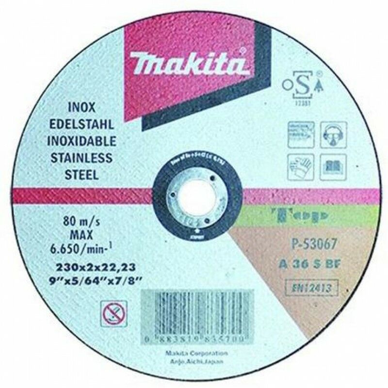 Image of Mola taglio acciaio inox Makita 230X1,9MM