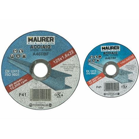 MOLA TAGLIO FERRO MAURER PLUS 115X1,6MM