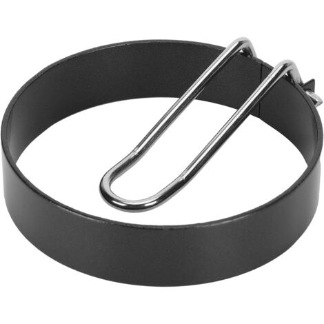 Molde anular antiadherente para freír huevos. Práctico molde redondo para huevos, ideal para la cocina. Accesorios de repostería para hacer huevos redondos con mango. Acero inoxidable negro.