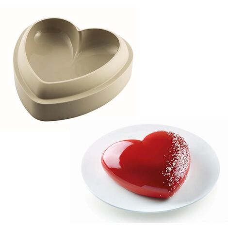 Molde Batticuore Corazon 21x20cm. Silikomart 3d