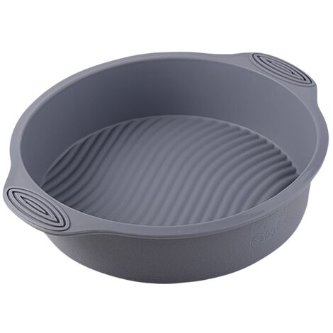 Molde de silicona antiadherente para pasteles, reutilizable, grande, resistente a altas temperaturas y fácil de desmoldar - redondo