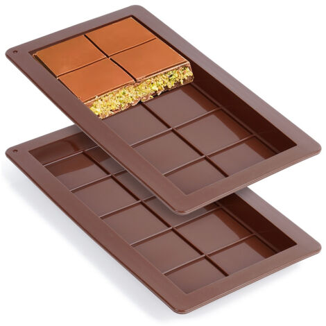Molde de silicona para chocolate Dubai 25x13,5 cm 2 uds.