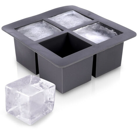 Molde de silicona para cubitos de hielo grandes XXL