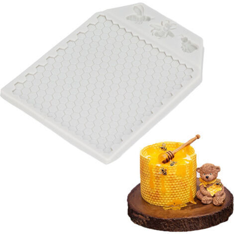 Molde de silicona para diseños creativos sobre panal, nido de abejas y abejas – para pasteles de fusión, decoraciones de chocolate, DIY para hornear y pasteles con forma de abeja.