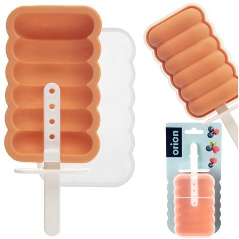MOLDE DE SILICONA PARA HELADOS CON TAPA PARA PREPARAR HELADOS Y SORBETES CASEROS