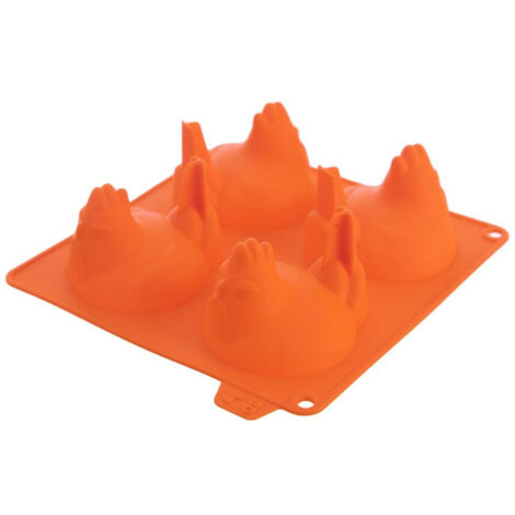 Molde de silicona para Pascua con forma de pollos