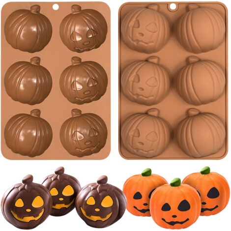 Molde de silicona para tartas de Halloween, molde 3D para hacer chocolate, tartas, pudines, gelatinas, mousses, etc.