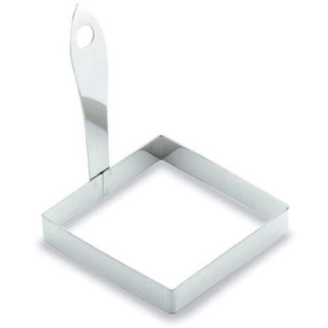 MOLDE HUEVO CUADRADO ACERO INOX. 18/10