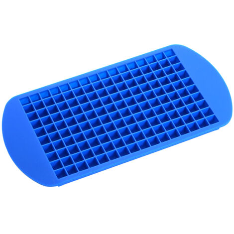 Molde miniatura de silicona apta para alimentos para hacer cubitos de hielo (160 cavidades), ideal para la cocina, el bar y fiestas.