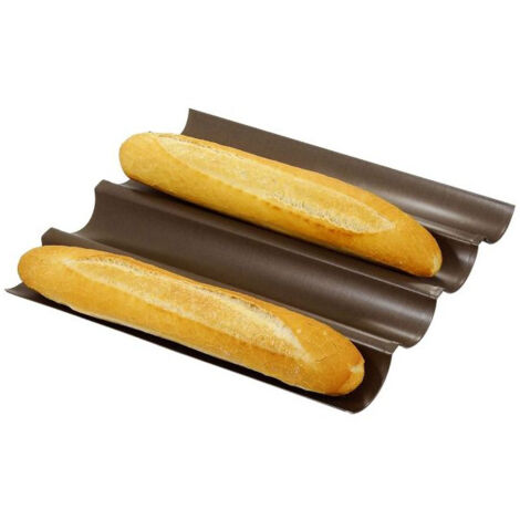 Molde para 4 baguettes recubierto 38x32 cm - Gobel