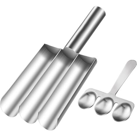 Molde para albóndigas Triple Kitchen, molde para albóndigas con cuchara para albóndigas, juego de cuchara para albóndigas antiadherente de acero inoxidable, molde