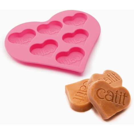 Molde para helados para gatos en forma de corazón Catit Creamy
