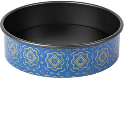 Molde para hornear azul de 26 cm con fondo desmontable.