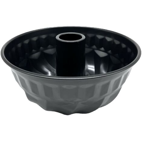 Molde para hornear de metal negro Easy Baking de 22 x 23 x 11 cm.