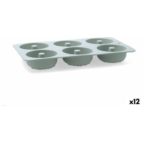 Molde para Repostería Quid Ozon Verde Silicona (12 Unidades)