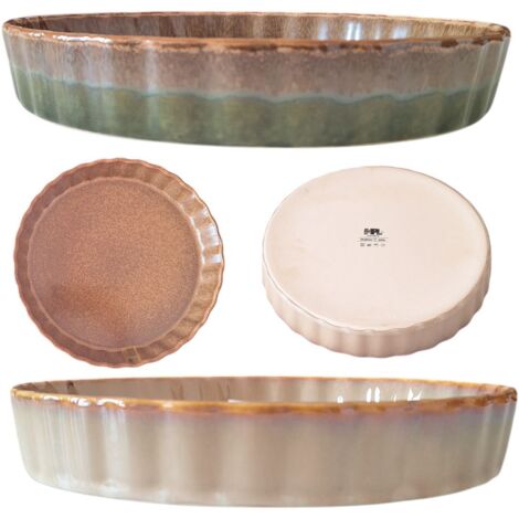 MOLDE PARA TARTA DE CER脕MICA APTO PARA HORNO 27 cm
