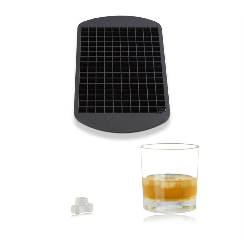 

Molde silicona para hielo, cubos de hielo 1 cm, libre de BPA, bandeja para hielo, 1 x 23,5 x 12 cm, negro