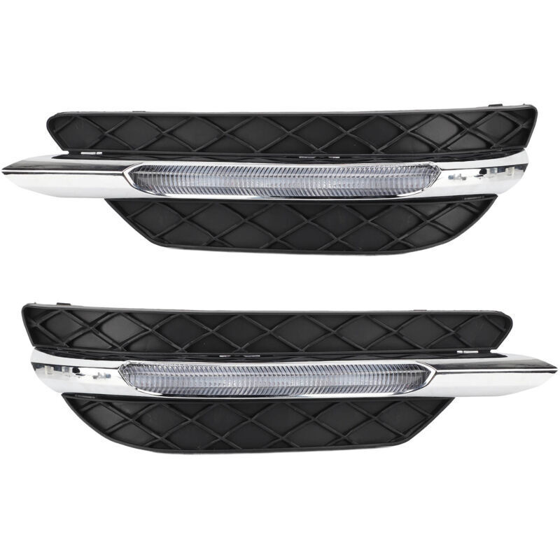 Molded fog light trim 2048803224, 2 pieces, replacement cover for daytime running fog lights, for Mercedes-Benz W204 C-Class