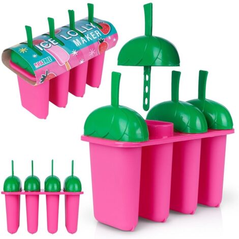 Moldes para helado, molde para paletas, 4 piezas, sorbete, EXCELLENT HOUSEWARE 259310
