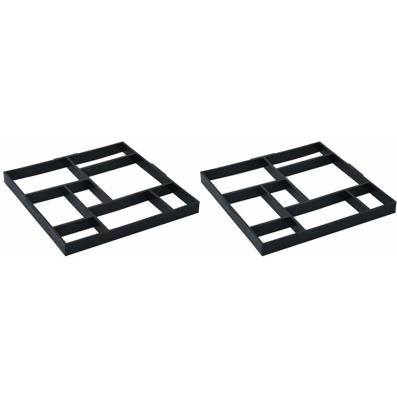 

Moldes para pavimento 2 unidades plástico 50,4x50,4x4,3 cm