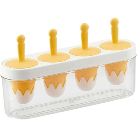 Moldes para polos de hielo, molde de silicona para polos de hielo para uso doméstico, molde para hielo de verano, máquina para hacer pequeños polos de hielo con forma de montaña nevada.