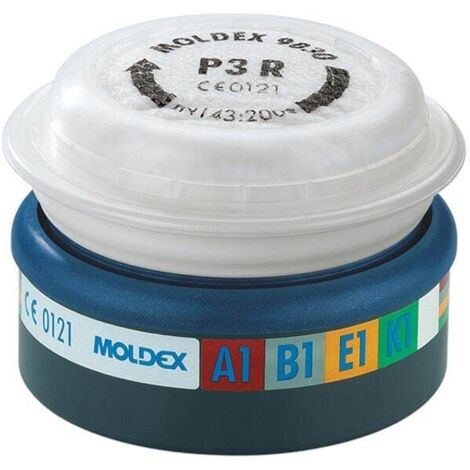 Moldex 943012 EasyLock ABEK1P3 R Pre-assembled Filter (Retail Box of 2) MOL9430122