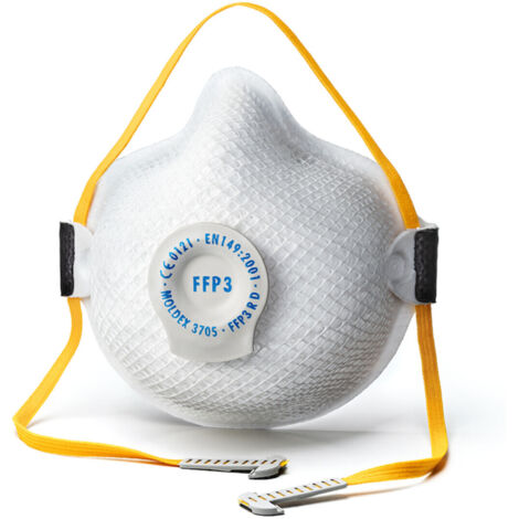 MOLDEX Atemschutzmaske 3705, Klimaventil, FFP3 R D 8 Stk