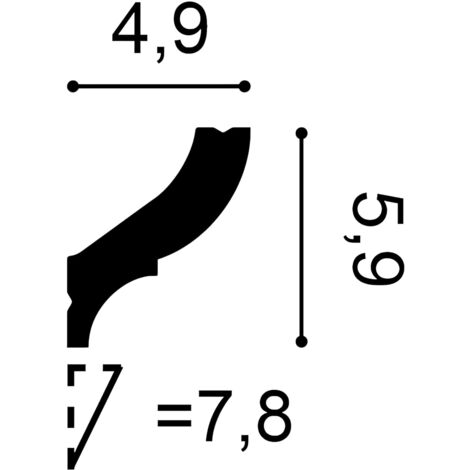 Cornisa Moldura Perfil De Estuco Orac Decor CX123 AXXENT Elemento Decorativo Para Pared Y Techo 2 M 1023441
