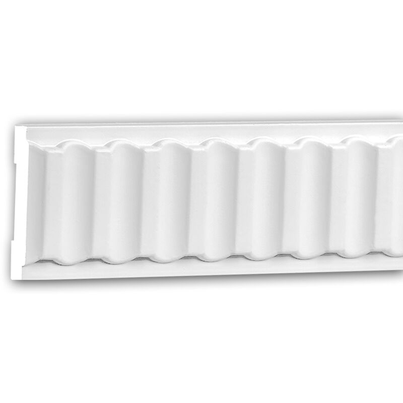 

Profhome Decor - Moldura para pared 151338F Profhome Perfil de estuco Moldura flexible Moldura decorativa estilo Neoclasicismo blanco 2 m